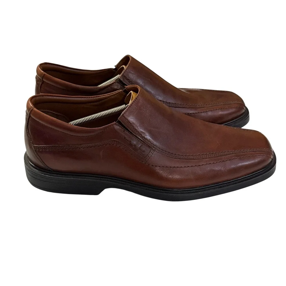 Johnston & Murphy XC4 Mens Brown Leather Waterproof Loafers 20-2423 Size 14 XW